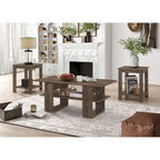 Transparent tempered glass tabletop with a metal frame, suitable for living rooms.
