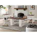 Transparent tempered glass tabletop with a metal frame, suitable for living rooms.