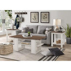 Transparent tempered glass tabletop with a metal frame, suitable for living rooms.