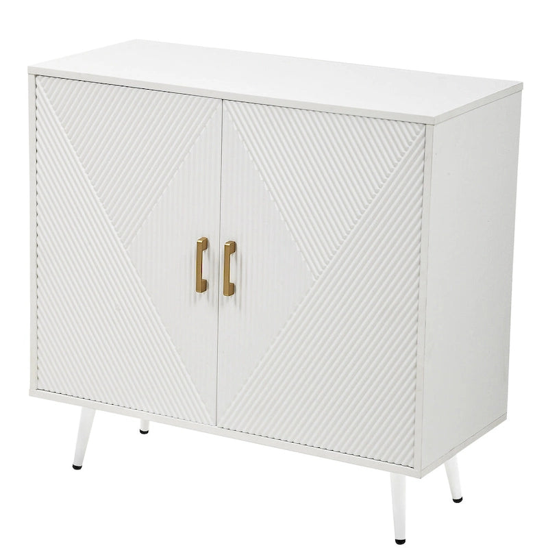 Modern Wooden 2-door Accent Cabinet
