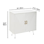 Modern Wooden 2-door Accent Cabinet