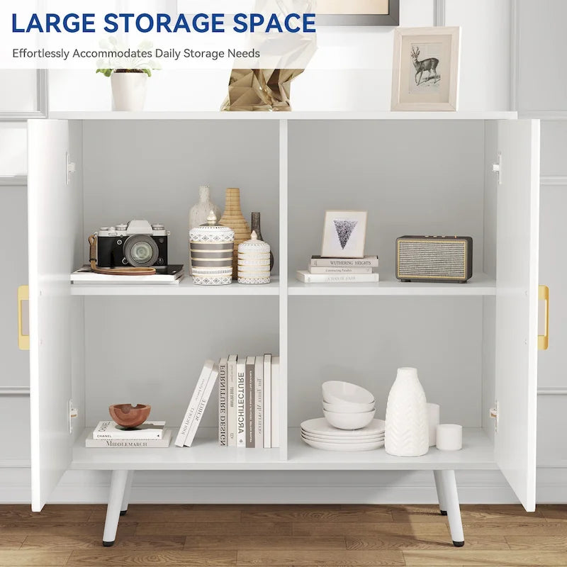 Modern Wooden 2-door Accent Cabinet