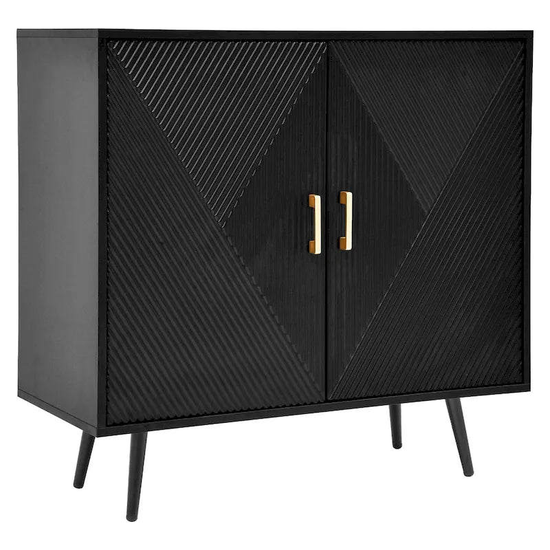 Modern Wooden 2-door Accent Cabinet