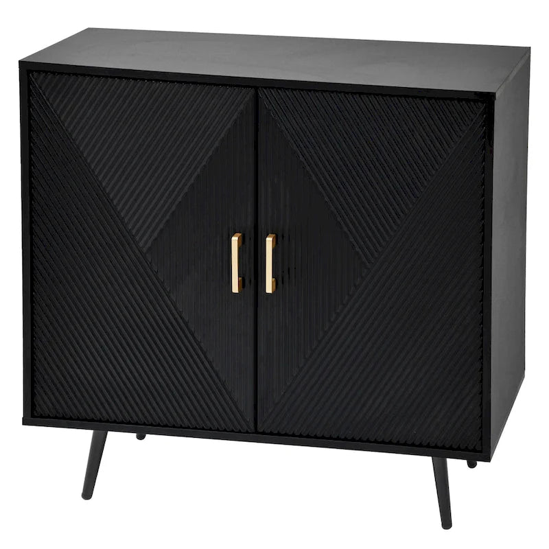 Modern Wooden 2-door Accent Cabinet