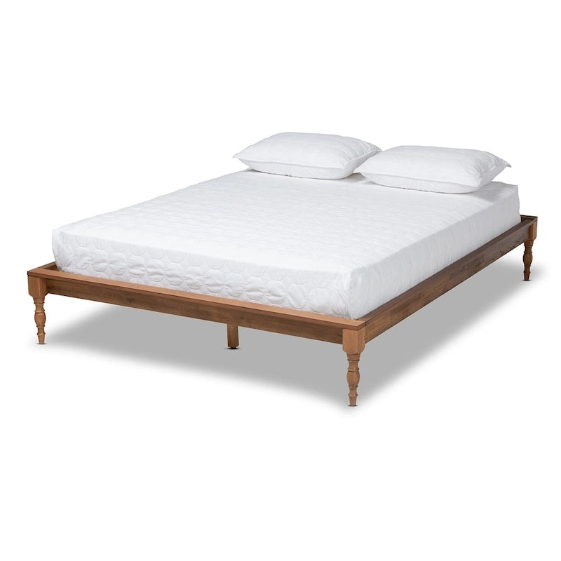 French-inspired Vintage Wood Bed Frame