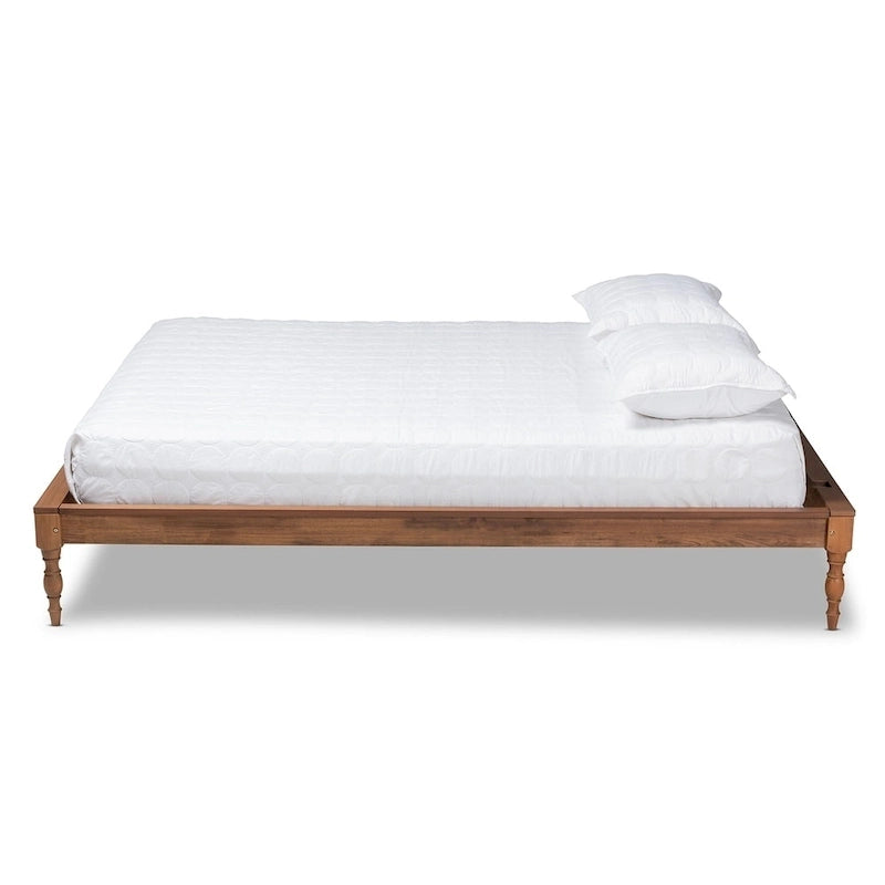 French-inspired Vintage Wood Bed Frame
