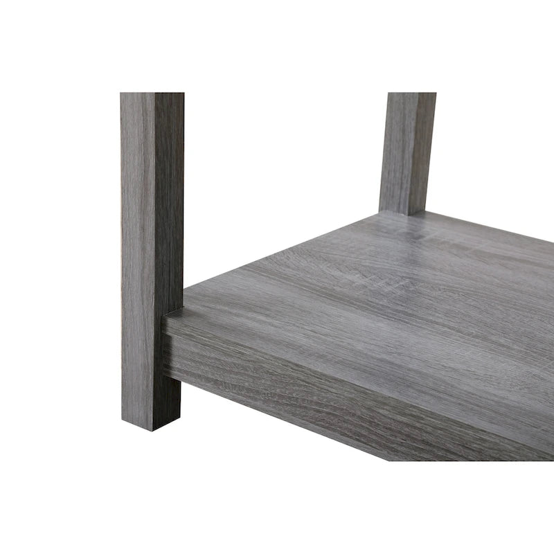 Wooden Nightstand with Drawer and Shelf