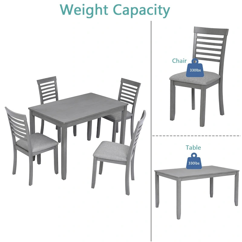 6 Piece Kitchen Dining Set