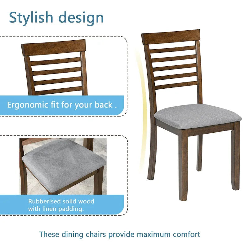6 Piece Kitchen Dining Set
