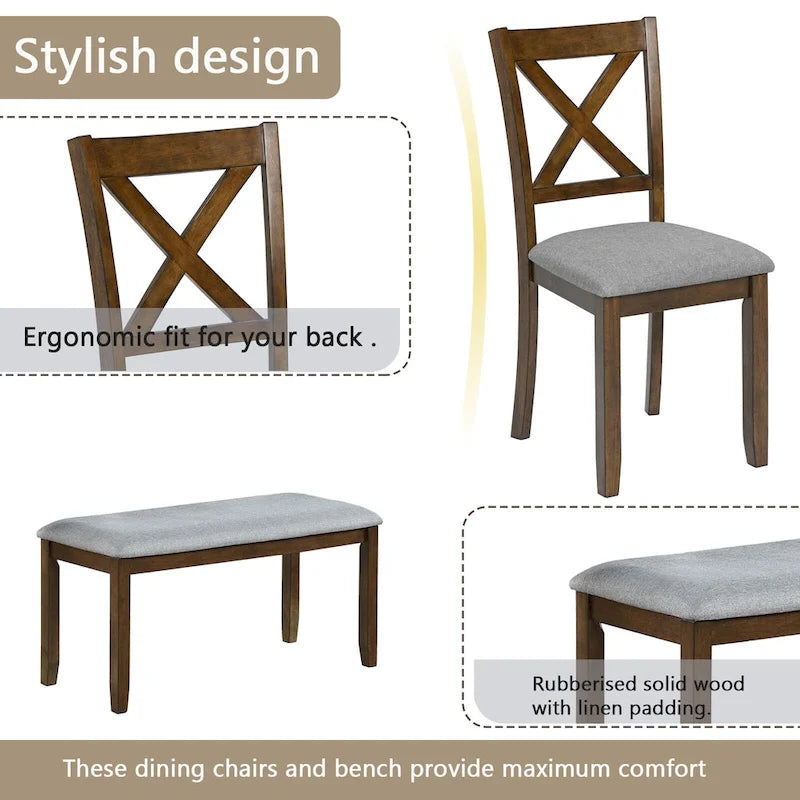 6 Piece Kitchen Dining Set