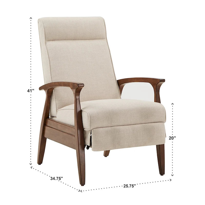 25.75-inch wide medieval-style recliner
