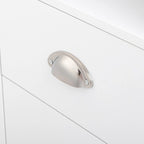 White Two-Drawer Nightstand 40x30x63cm