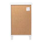 White Two-Drawer Nightstand 40x30x63cm