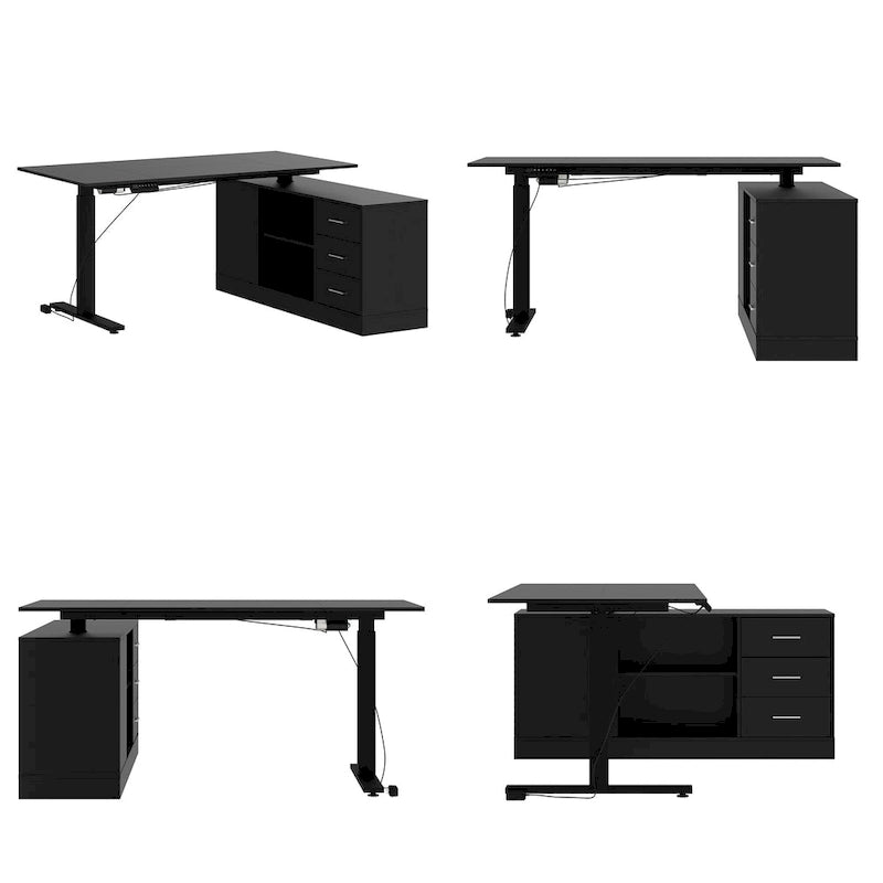 Super-Sized Standing Desk with Electric Lift - 63 x31.5 PC Desktop