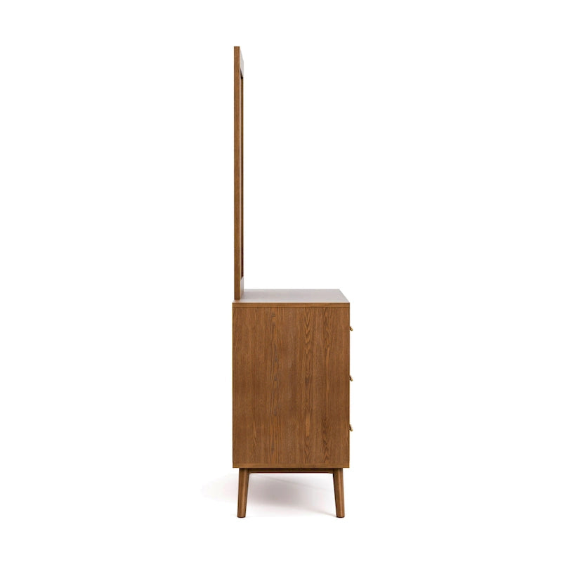 Walnut Mid-Century 6-Drawer Dresser