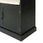 3-in-1 Design Hall Tree with 3 Hooks and Storage Bench - 47.24 W x 70.9 H x 15.74 D