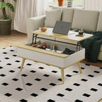 Rectangle Lift Top Square Coffee Table With Storage 37 x 23.5