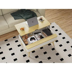 Rectangle Lift Top Square Coffee Table With Storage 37 x 23.5