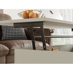 Rectangle Lift Top Square Coffee Table With Storage 37 x 23.5