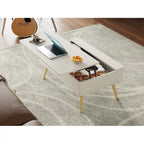 Rectangle Lift Top Square Coffee Table With Storage 37 x 23.5