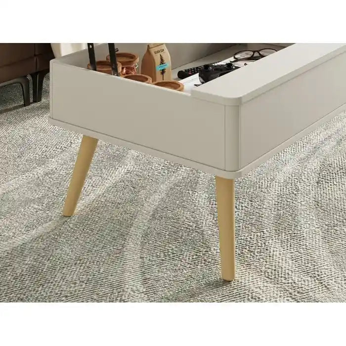 Rectangle Lift Top Square Coffee Table With Storage 37 x 23.5
