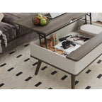 Rectangle Lift Top Square Coffee Table With Storage 37 x 23.5