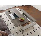 Rectangle Lift Top Square Coffee Table With Storage 37 x 23.5