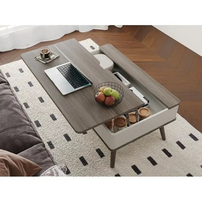 Rectangle Lift Top Square Coffee Table With Storage 37 x 23.5