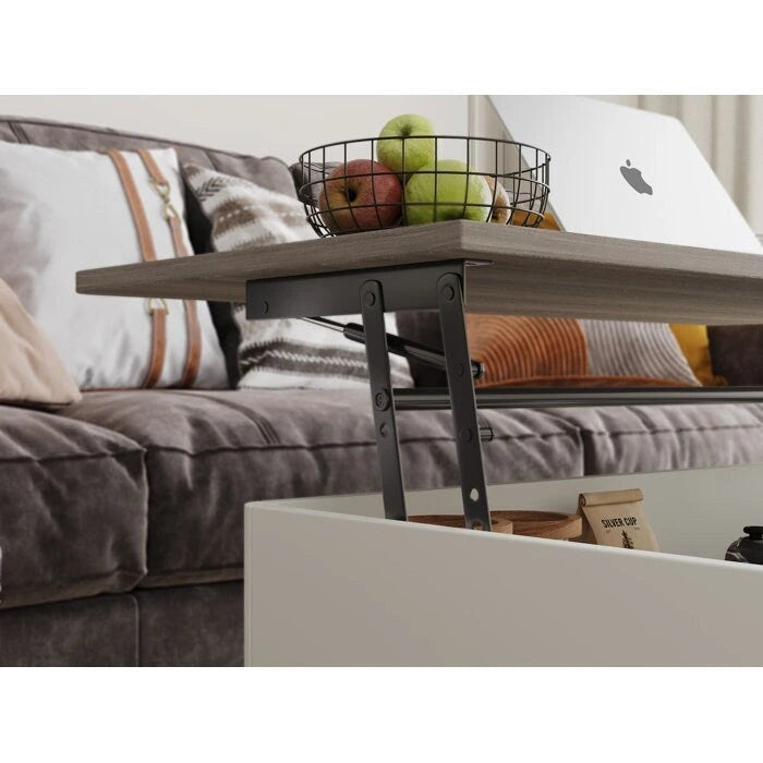 Rectangle Lift Top Square Coffee Table With Storage 37 x 23.5