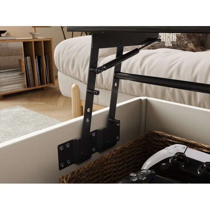 Rectangle Lift Top Square Coffee Table With Storage 37 x 23.5