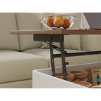 Rectangle Lift Top Square Coffee Table With Storage 37 x 23.5