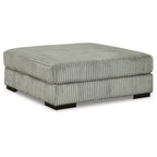 Fog Gray Cord Sectional Sofa for 5-6 People