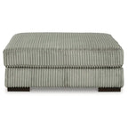 Fog Gray Cord Sectional Sofa for 5-6 People