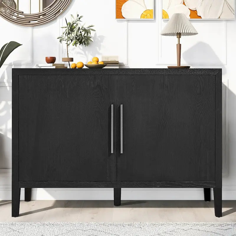 47  Vintage Style Wood Kitchen Accent Buffet Sideboard Cabinet