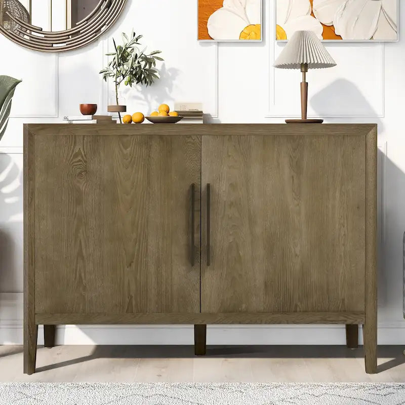 47  Vintage Style Wood Kitchen Accent Buffet Sideboard Cabinet