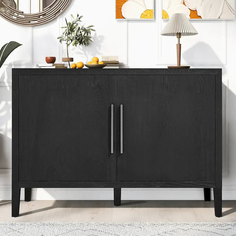 47  Vintage Style Wood Kitchen Accent Buffet Sideboard Cabinet