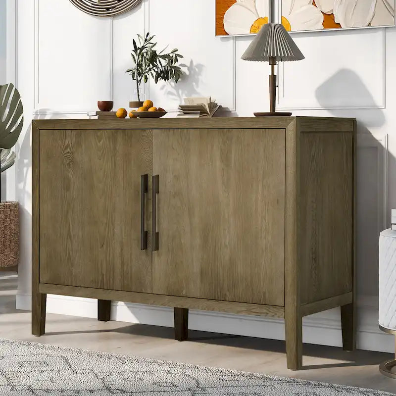 47  Vintage Style Wood Kitchen Accent Buffet Sideboard Cabinet