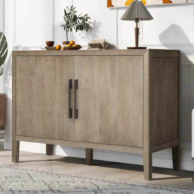 47  Vintage Style Wood Kitchen Accent Buffet Sideboard Cabinet