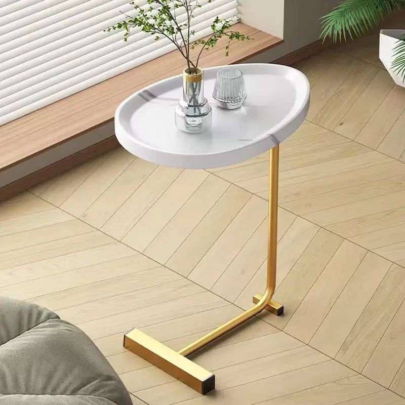 2-Pieces C-Shaped Side Table Coffee Table Small Sofa Table