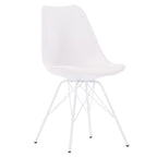 Mid-Century Modern Set of 2 Dining Room Chairs - N/A