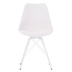 Mid-Century Modern Set of 2 Dining Room Chairs - N/A