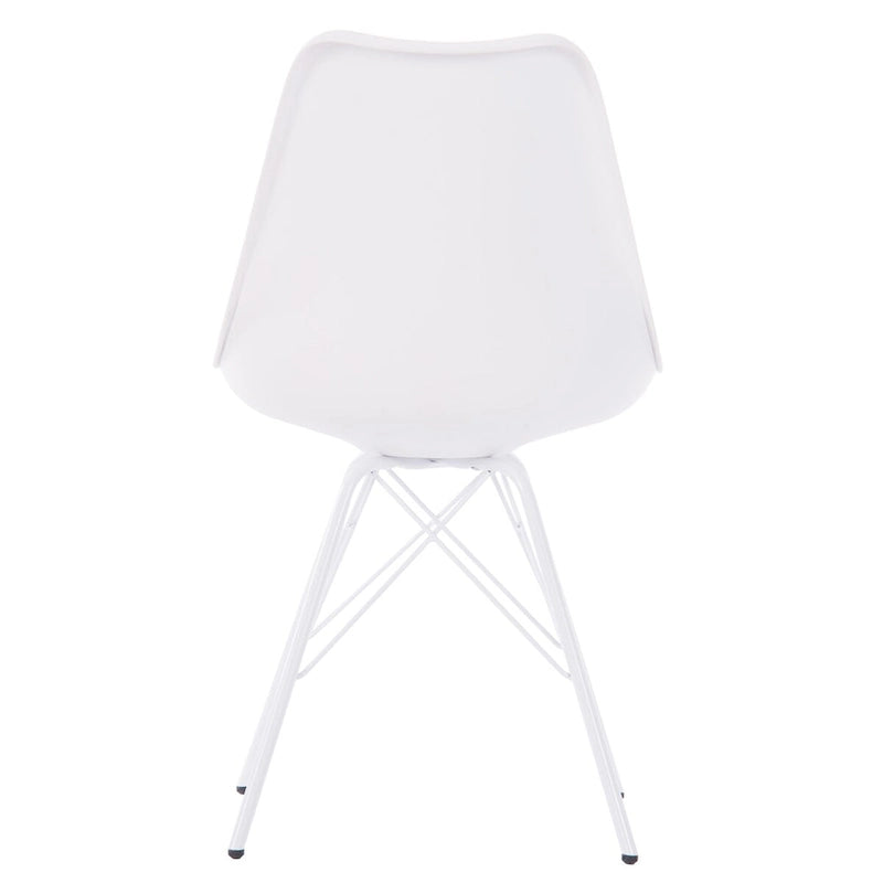 Mid-Century Modern Set of 2 Dining Room Chairs - N/A